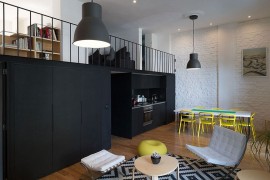 Gorgeous kitchen and dining space take up little area