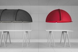 Hood light source also acts as a sound barrier