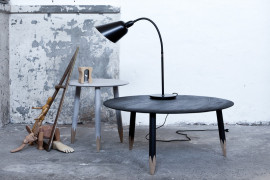 Hoog Table in black stained oak