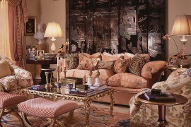 Living room clad in 18th century French panache! [Design: William R. Eubanks Interior Design]