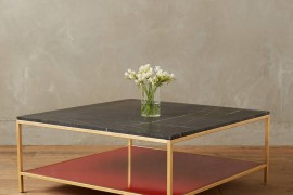 Marble coffee table from Anthropologie