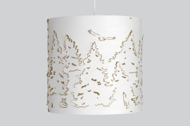 Norwegian Forest pendant small white ash