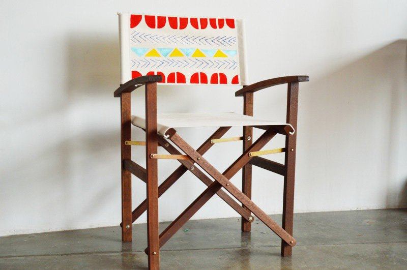 Painted canvas chair from Mr. Kate