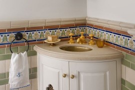 Perfect sink and vanity for the Spanish Colonial setting