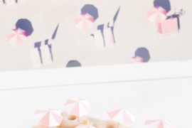 Pink umbrella donuts from Studio DIY