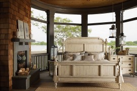 Porch bedroom with innovative lighting options