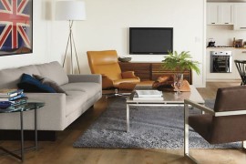 Quartz composite coffee table from Room & Board