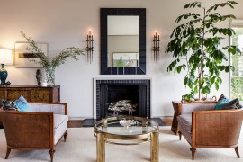 Shabby chic living room of San Francisco home [Design: Cheryl Burke Interior Design]