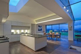 Skylights and glass walls usher in natural light