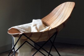 The Carvel Chair with sheep skin lining