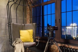 Time to capture the stunning city views from the stylish loft