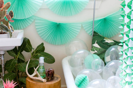 Tropical party style from Oh Happy Day