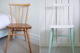 Two-tone painted chairs
