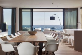 Unabated sea views from the dining room of the home in Novigrad