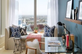 Upholstered daybed for the contemporary home office