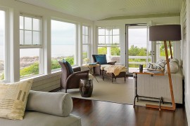 You do not need a lot of space for a lovely sunroom [Design: Duffy Design Group]