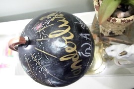 Top View of the Painted Globe