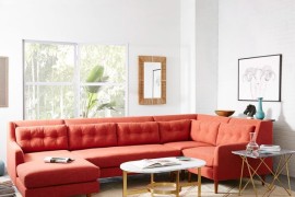 4-piece sectional from West Elm