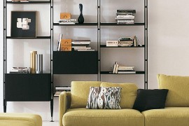 835 Infinito modular bookcase by Franco Albini