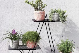 Angular plant stand from CB2