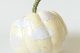 Cloud-covered pumpkin from Kraft & Mint