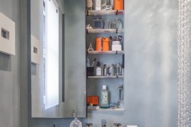 Custom-designed built-in medicine cabinet