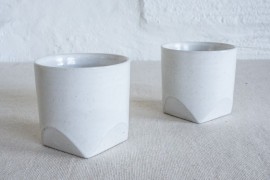 Geo ceramic cups from Spartan