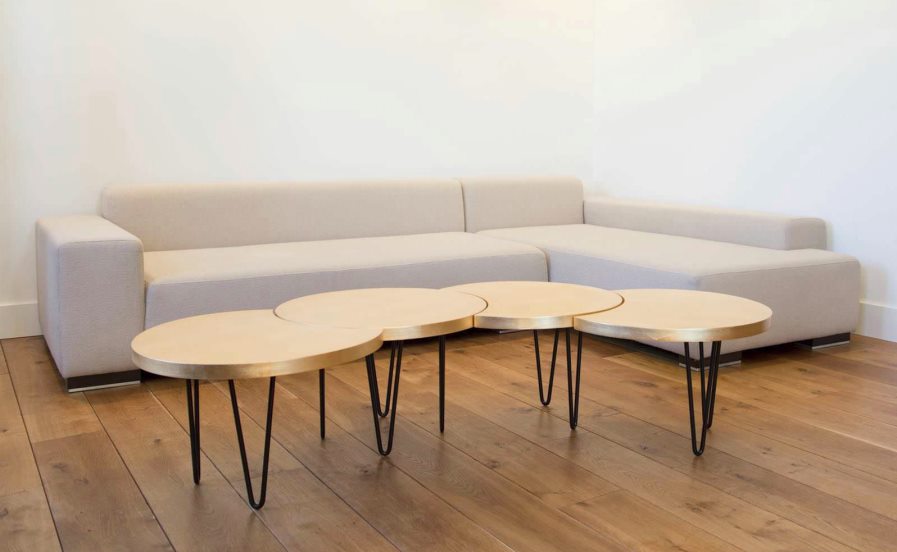 Geometric modular coffee table