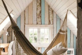 Hammock sanctuary in an attic