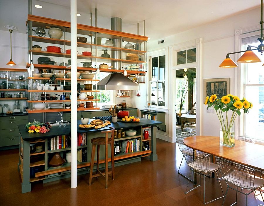 Trendy Display 50 Kitchen Islands with Open Shelving