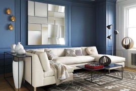 Large cream sectional sofa from CB2