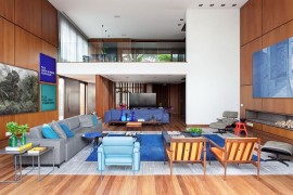 Lavish living space of the contemporary Brazilian home