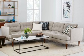 Midcentury-style sectional from West Elm