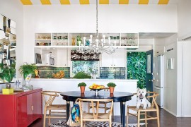 Mix some retro magic with modern aesthetics for a colorfully unique kitchen [Photo: Greystock for California Home + Design]