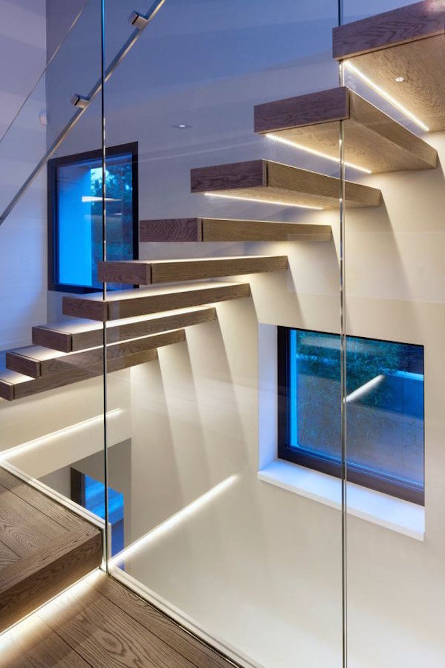 Modern Staircases With Spectacular Lighting