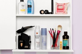 Organized medicine cabinet with products at the ready