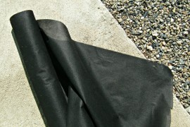 Roll of weed barrier fabric