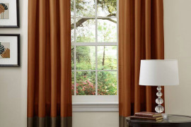 Rust Colored Curtain Panels
