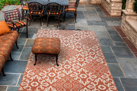 Rust Colored Indoor Outdoor Rug