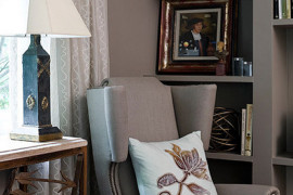 Rust Side Table and Rust Accents