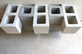 Single and double cinder blocks