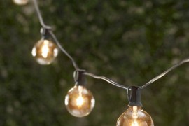 String lights from Restoration Hardware