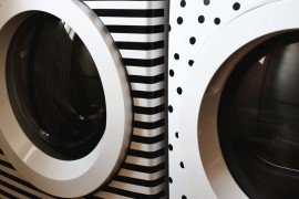 Washer and dryer makeover from A Beautiful Mess