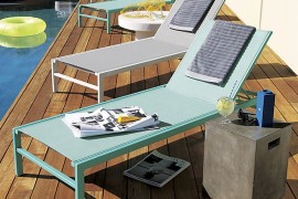 White and grey loungers from CB2