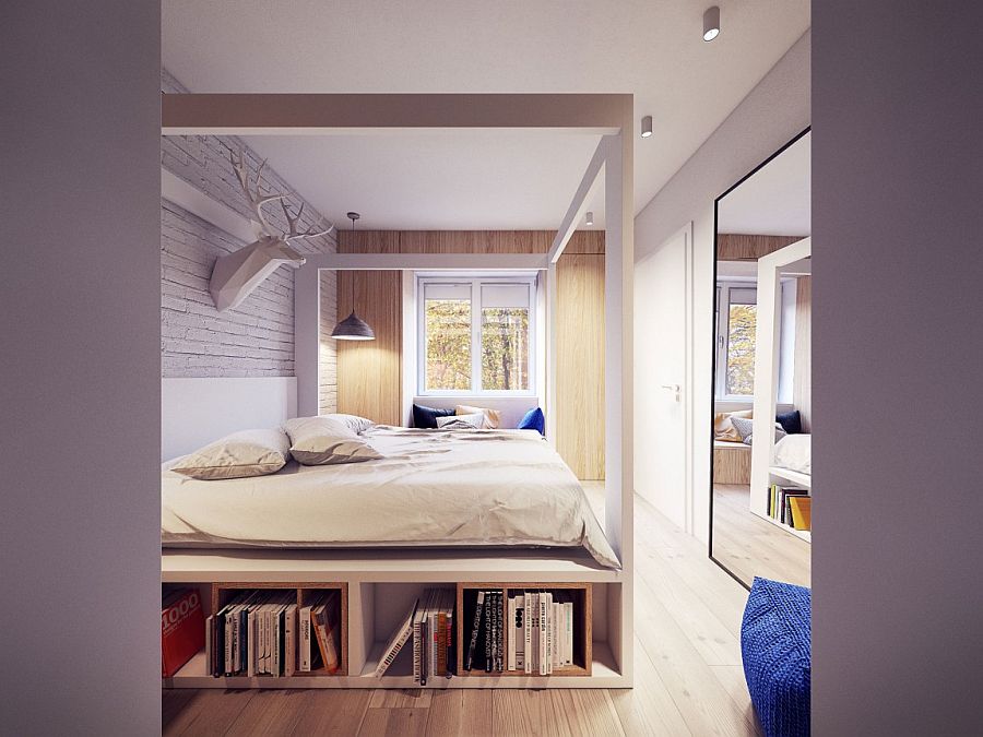 Beautiful bed with space for storage underneath