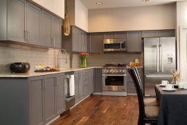 Combining Various Shades Of Gray In The Kitchen Eliminates The