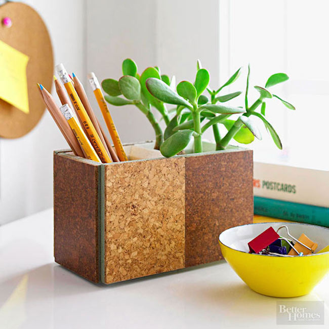 What are some ideas for using a corkboard?