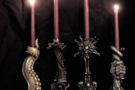 Creepy candle holders that look like tentacles