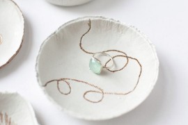 DIY clay ring dishes from Camille Styles