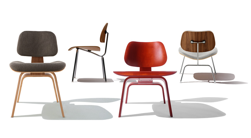 Eames moulded plywood chairs